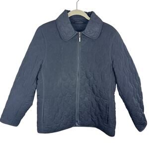 Braetan Black Quilted Lined Full Zip Collared Lightweight Jacket Pockets‎ Size L